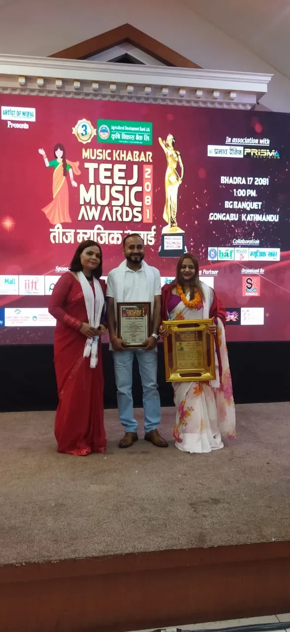 Singer Kunti Moktan Honored at Teej Music Awards